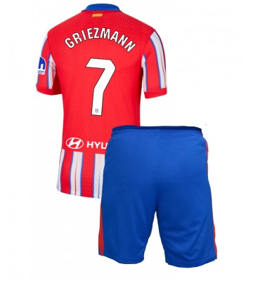Atletico Madrid Antoine Griezmann #7 Hemmakläder Barn 2024-25 Kortärmad (+ Korta byxor)
